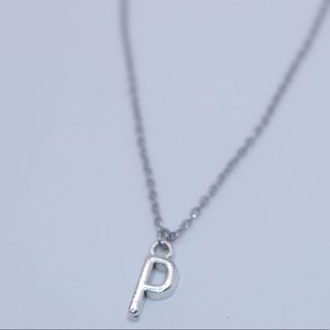 Silver Letter Necklace